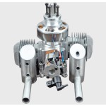 Originale DLA 64CC elettrificato avviamento doppio cilindro pesante sollevamento Drone motori EFI CNC In linea aereo modello aereo UAV DIY
